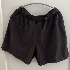 Lululemon surge short, lined, 6 inch length, medium, black